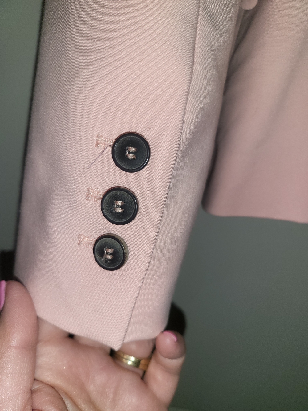 NEW Zara Pale Pink Single-Button Notch Lapel Blazer NWOT Size XS - Picture 5 of 11